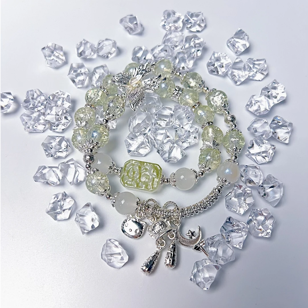 8mm-14mm玉碎爆花冰魄透珠DIY琉璃散珠批发『下单备注色号』