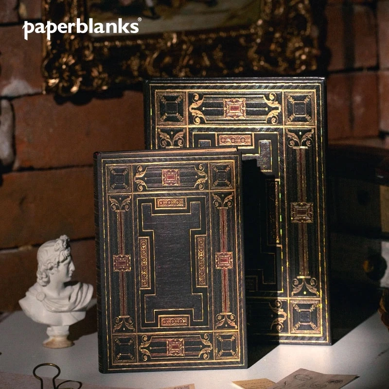 【直播专享】paperblanks菊目系列黑玛瑙精致文艺复古日记手账本