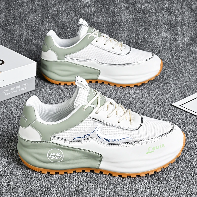 2024秋季手工减震运动男鞋休闲跑步鞋低帮透气百搭韩版防滑老爹鞋