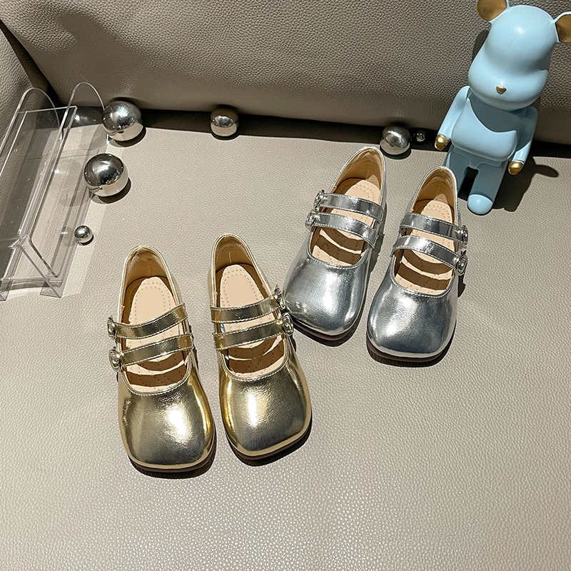 女童小皮鞋2023春秋季新款时尚百搭儿童韩版单鞋软底小女孩公主鞋