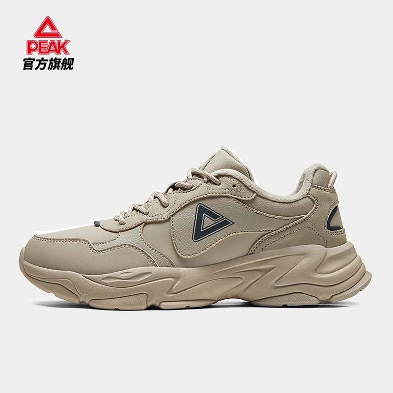 匹克休闲鞋棉鞋秋季新款厚底增高老爹鞋-DM340077/8 CL
