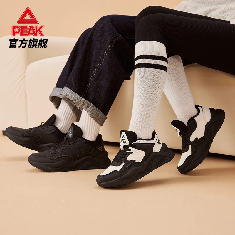 匹克加绒保暖情侣百搭运动老爹鞋-DM340317/8-gd