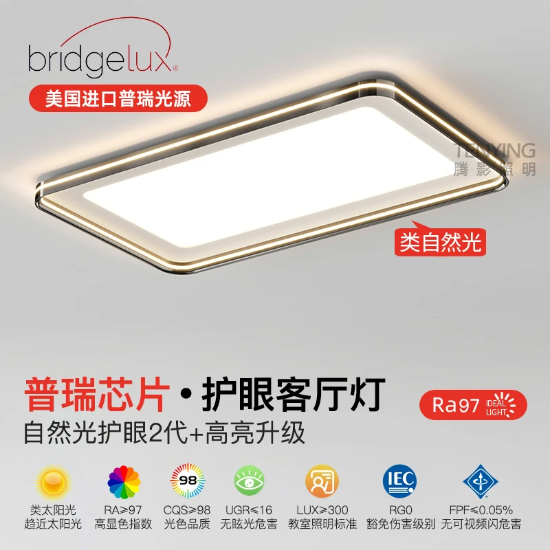 2024新款光源吸顶灯智能护眼简约大气光源大厅全屋灯具套餐中山灯