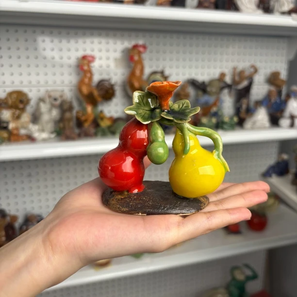 陶瓷葫芦风水吉祥物家居摆件