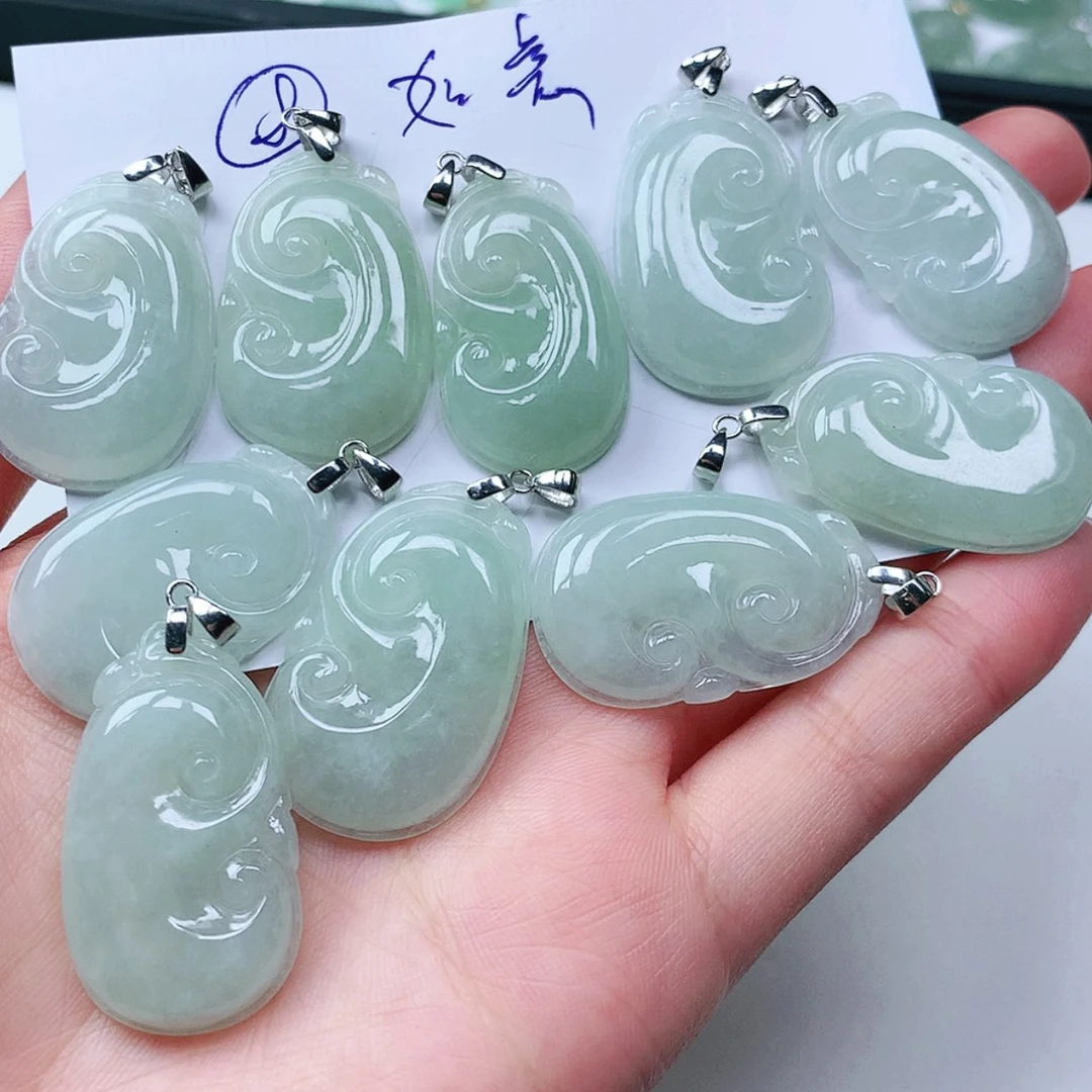 【闪购商品】翡翠颈饰银S925镶嵌多样性一件发货