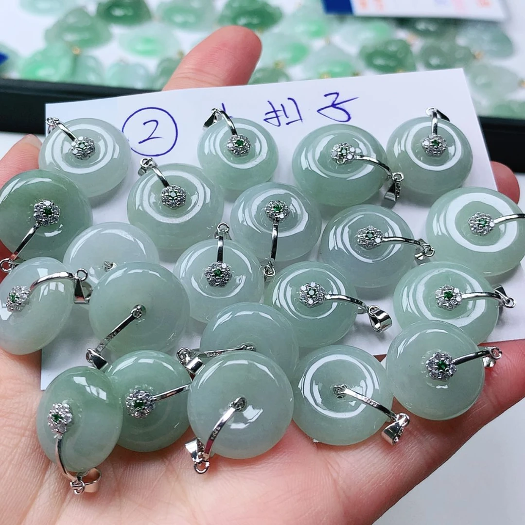 【闪购商品】翡翠颈饰银S925镶嵌多样性一件发货