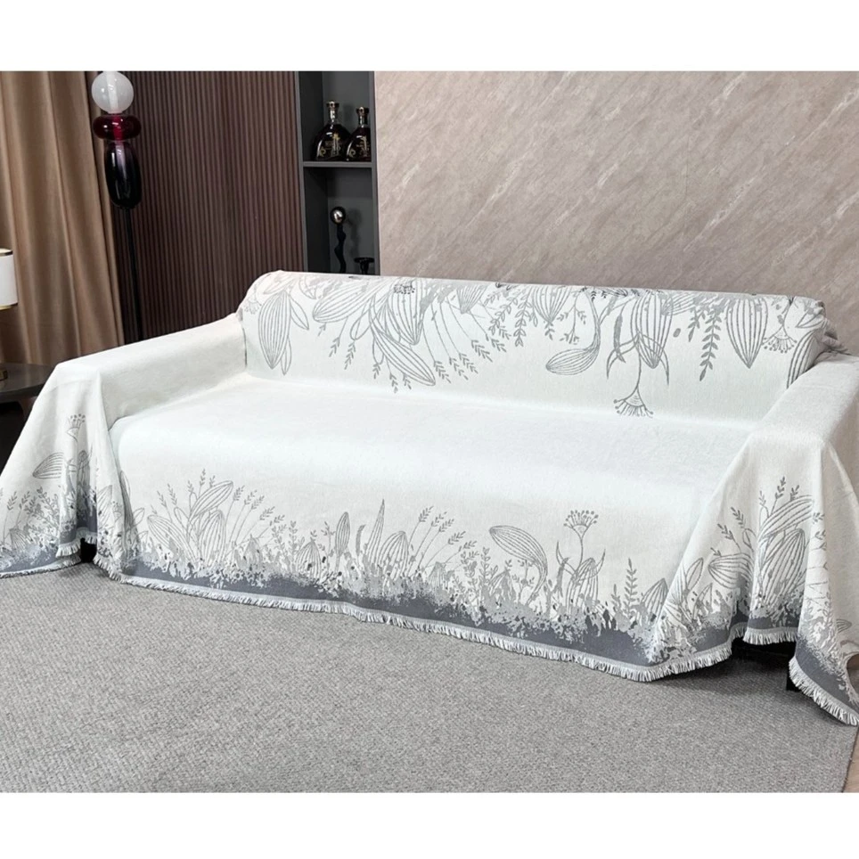 雪尼尔沙发盖布ins风沙发巾坐垫全盖沙发套罩四季通用全包懒人垫