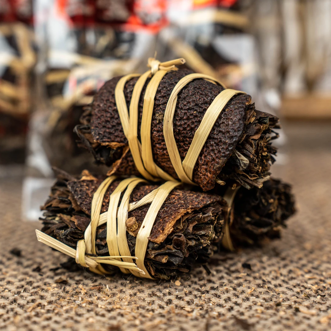 （新会三宝茶）8年新会天马陈皮+8年福鼎老白茶