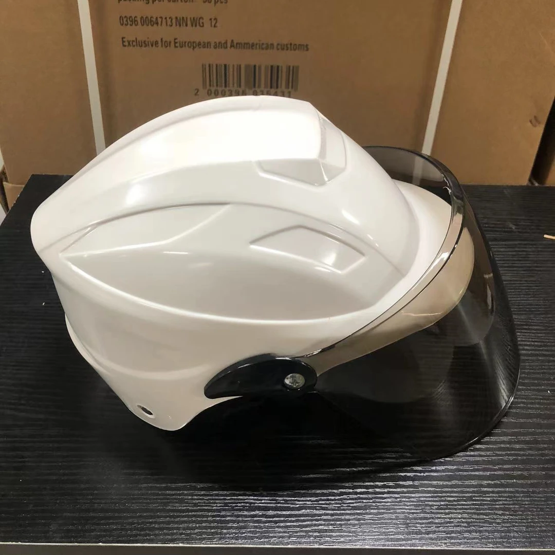 头盔户外骑车透明防摔防爆白色