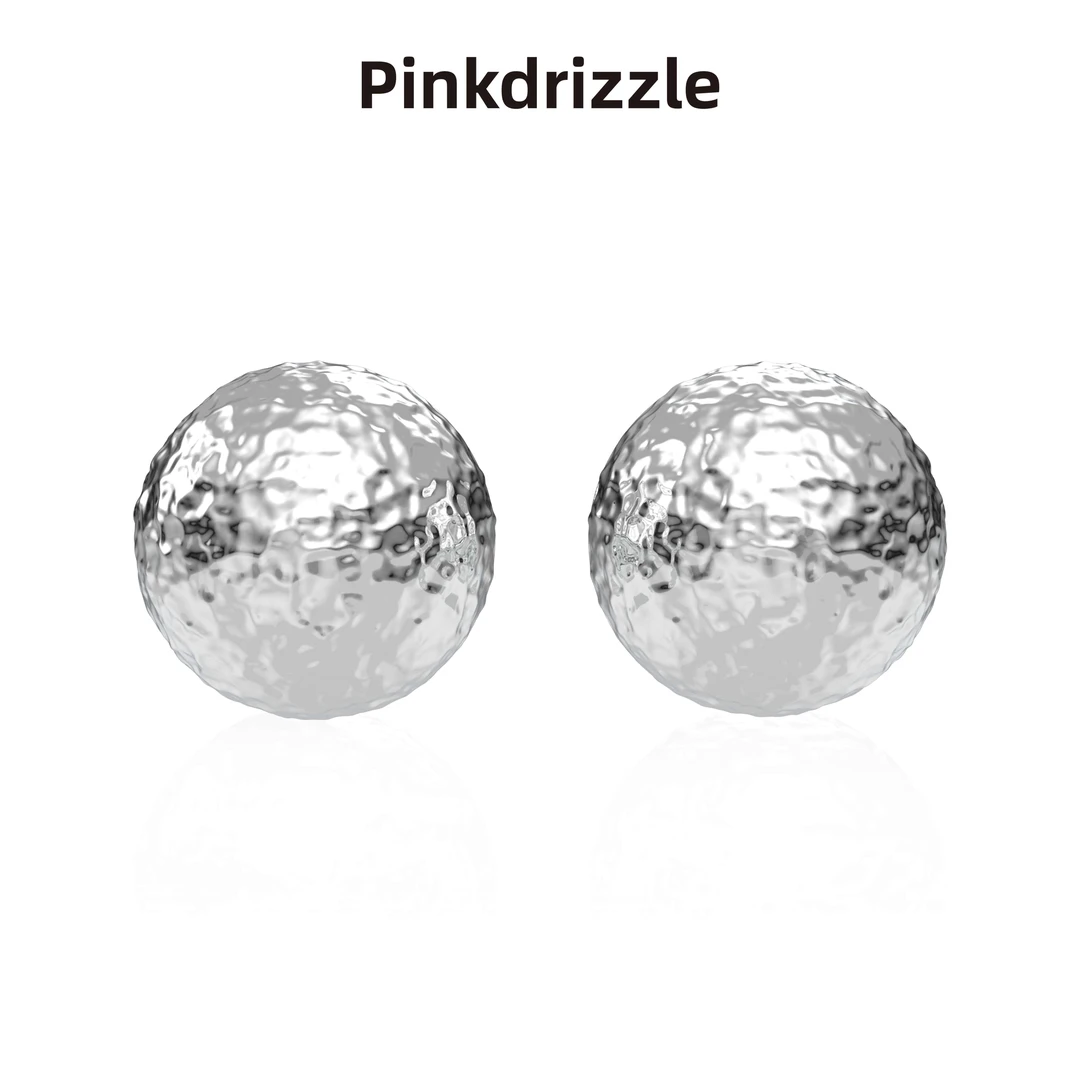 Pinkdrizzle 铜合金耳饰 翡冷翠落日余晖气质耳钉小众百搭轻奢