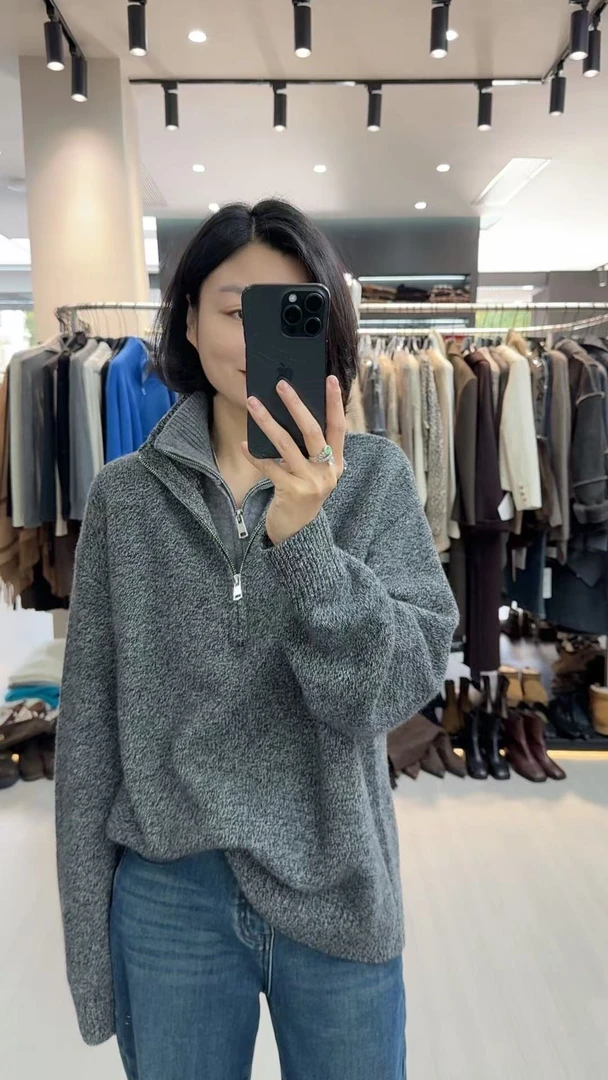 【TANTAN】时尚百搭宽松加厚慵懒羊毛衫#76