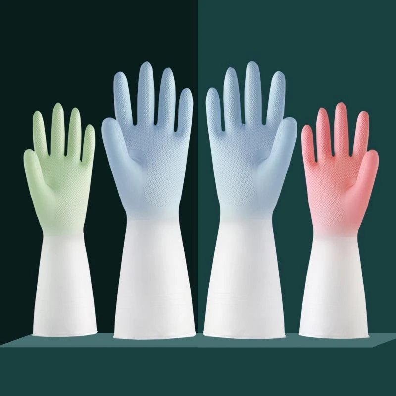 【家务必备】洗菜刷碗手套渐变色衣服厨房防水防油清洁家用女手套