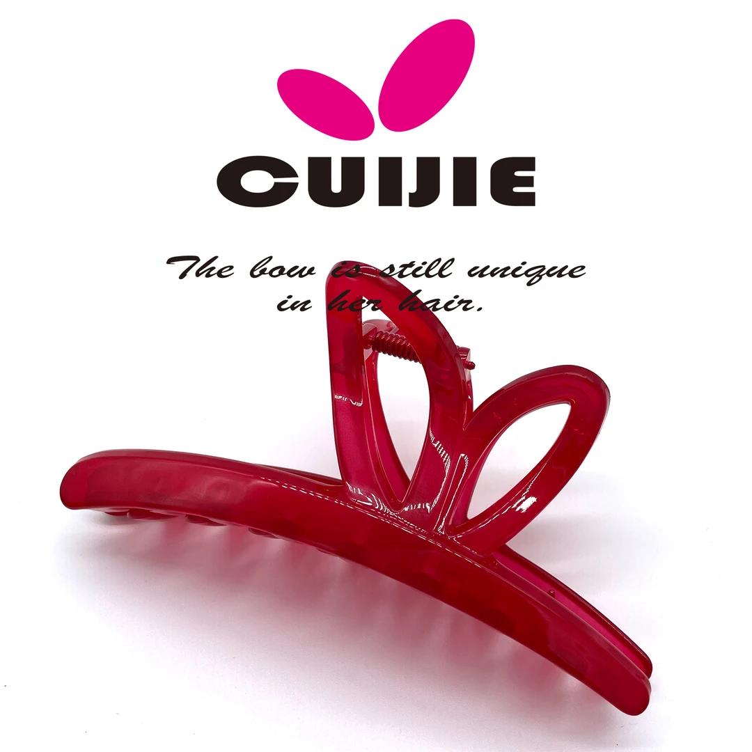 【韩国钢印】H885韩国玉兔抓夹2024最新款车厘子红发夹发饰头饰饰品