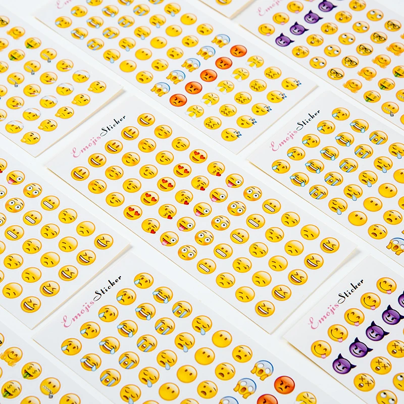 创意卡通可爱表情包贴纸手账日记本心情贴画艺包装表情贴纸EMOJI