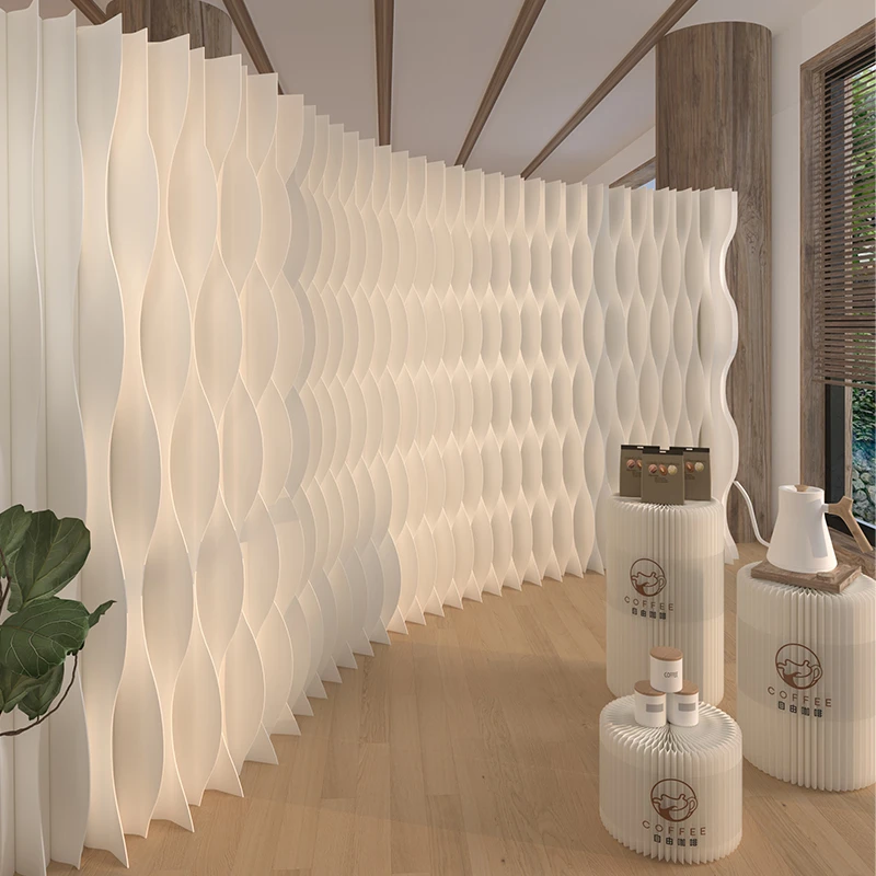 （大鱼鳞）屏风隔断居家可移折叠屏风隔断简约设计专业便携办公室