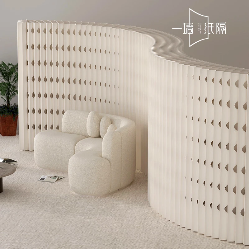镂空纸艺屏风隔断背景墙玄关办公室客厅卧室阳台商用书房大厅适用