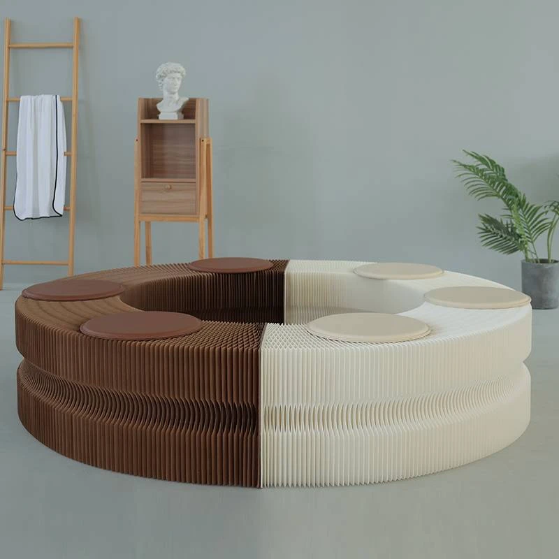 伸缩折叠纸凳多人凳时尚折叠凳子收纳简约家具矮长凳创意省空间