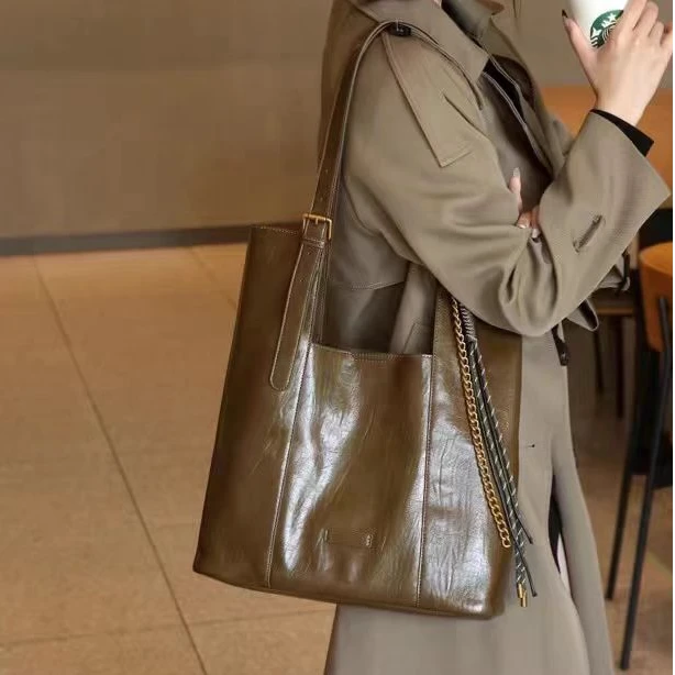 高级感复古软包大容量2024新款慵懒风单肩包