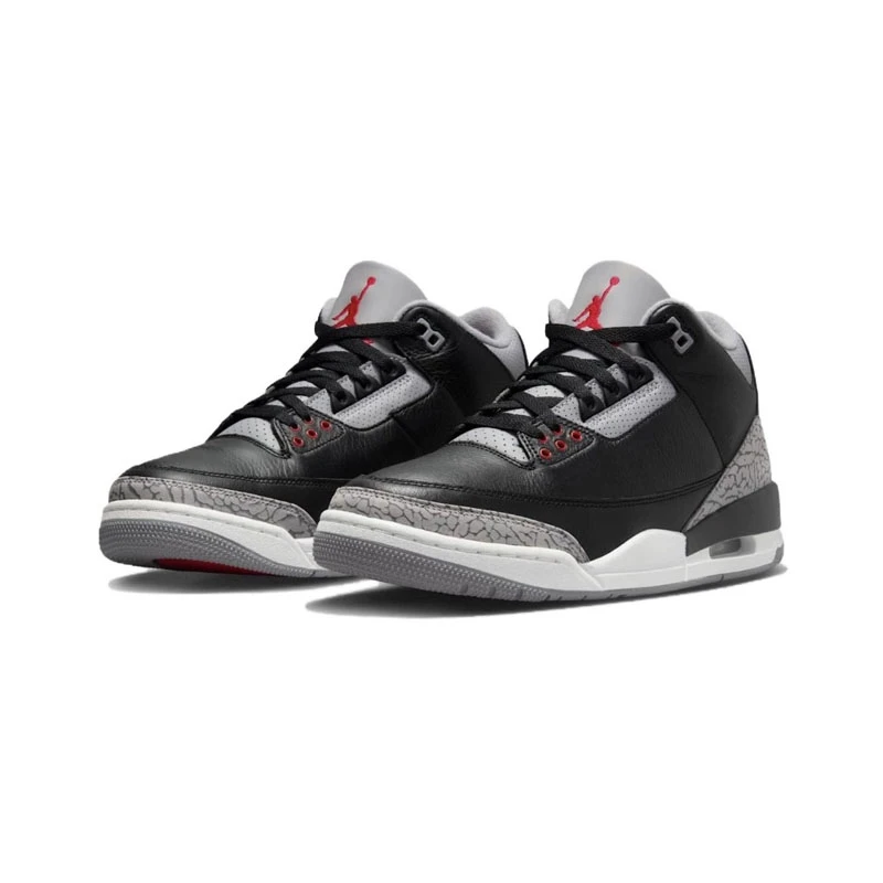 Air Jordan 3 AJ3黑水泥中帮复古篮球鞋 DN3707-010 DM0967-010