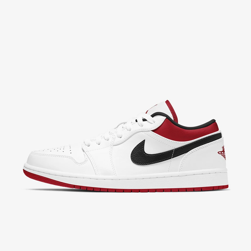 Air Jordan 1 Low AJ1白红芝加哥 男款 低帮休闲篮球鞋553558-118
