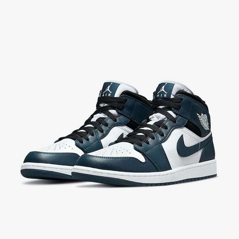 Air Jordan 1 Mid AJ1黑曜石男鞋 中帮复古休闲篮球鞋 554724-411