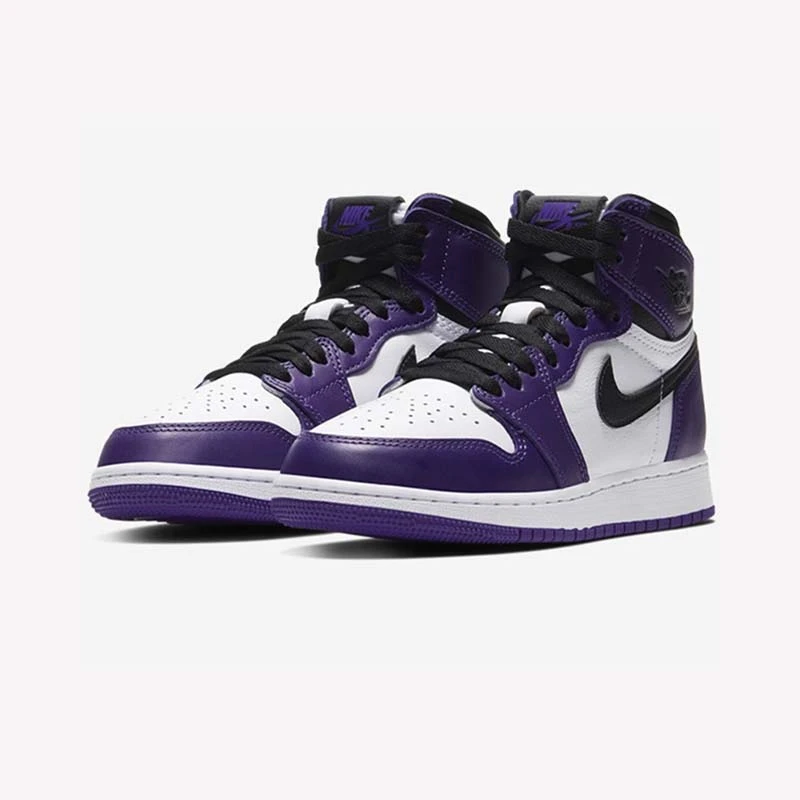 Air Jordan 1 GS AJ1白紫脚趾 紫葡复古篮球鞋 575441-500