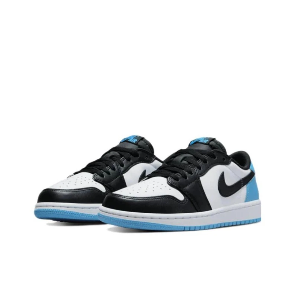 Air Jordan 1 Low AJ1黑白蓝女低帮复古运动休闲篮球鞋CZ0775-104