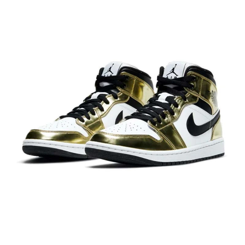 Air Jordan 1 Mid SE AJ1液态金 男款 中帮休闲篮球鞋DC1419-700