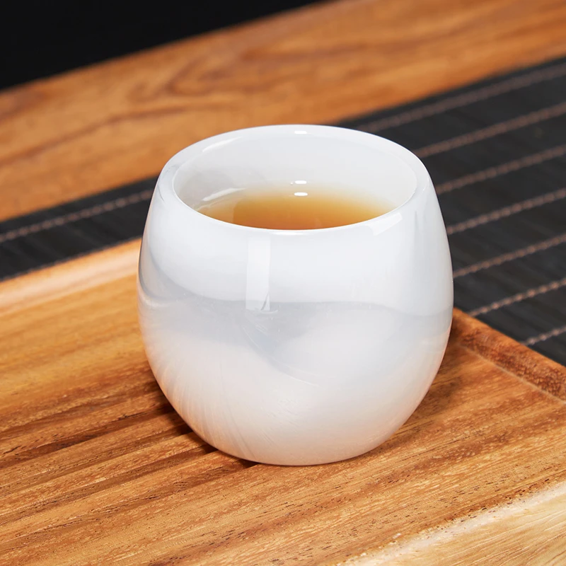 琉璃水墨龙蛋主人杯单个个人专用茶杯简约创意家用办公室喝茶杯子