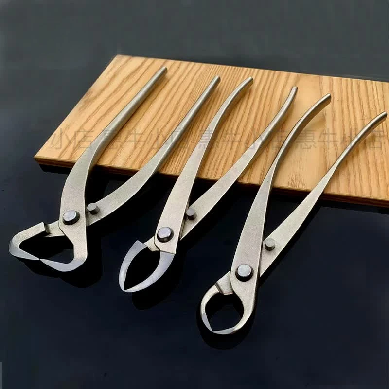 园艺盆景剪刀碳钢球节剪刀斜口剪叉枝剪破杆剪盆景造型剪专用工具