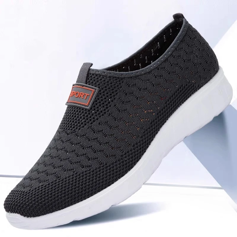 夏季新款老北京男网鞋透气软底大码48休闲鞋45号爸爸脚宽胖健步鞋