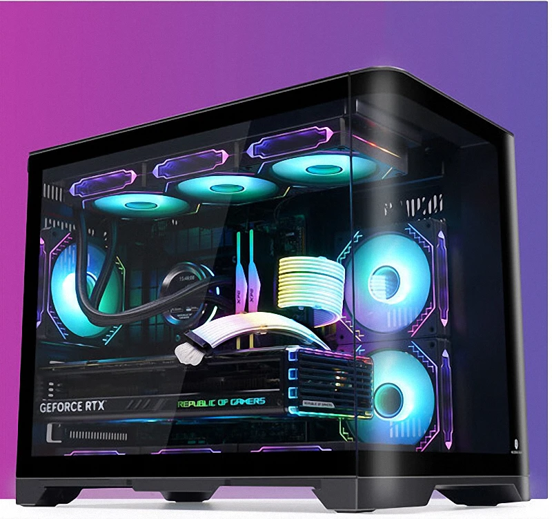 芯机猿AMD新品 锐龙9600X+6750gre 黑色主机