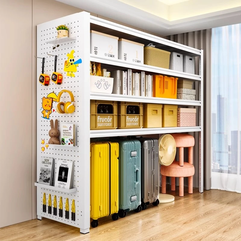 货架仓储置物架多层落地家用储藏室烤漆收纳架防潮碳钢架子展示架