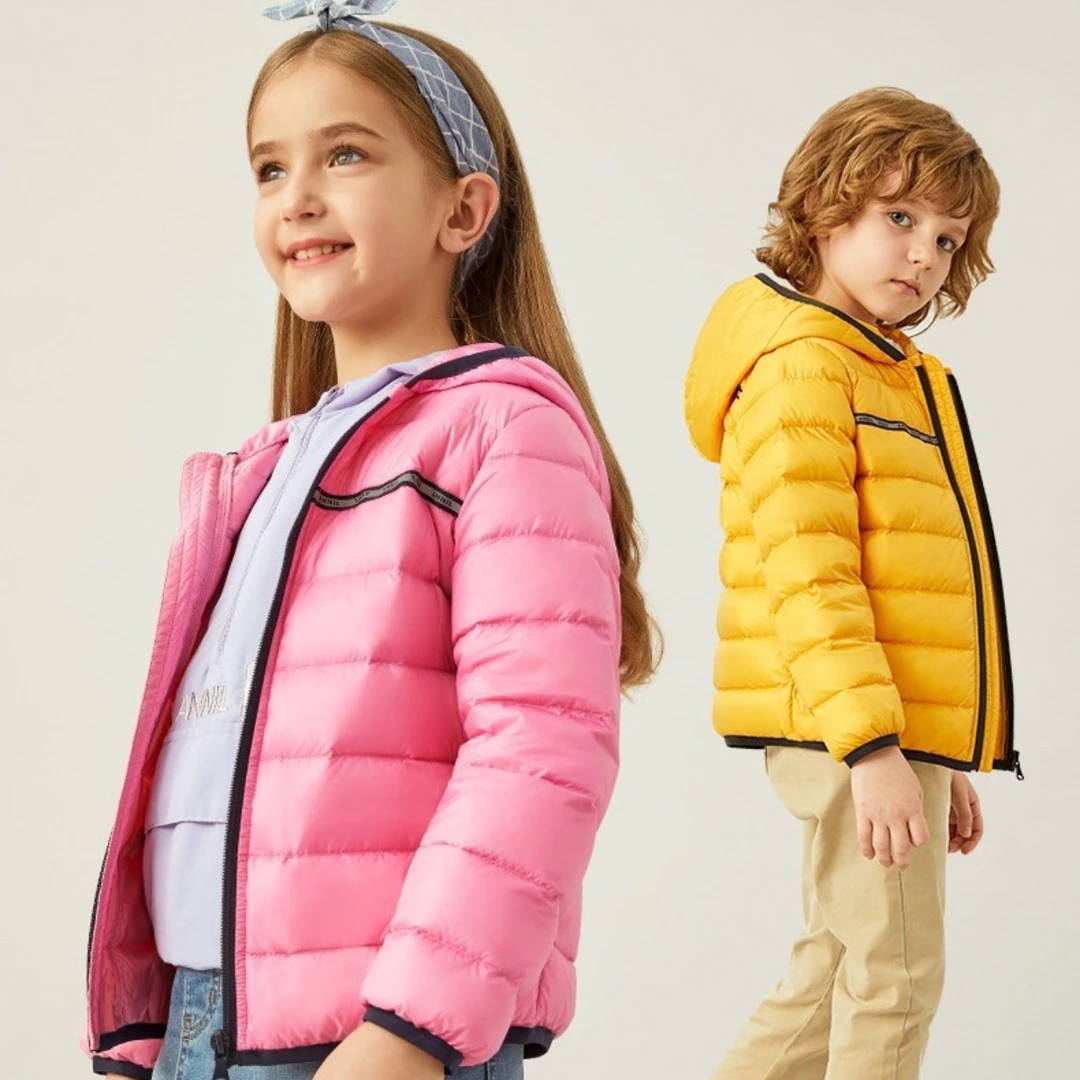 与泽推荐男孩女孩羽绒服短款外套秋冬款潮流服装百搭