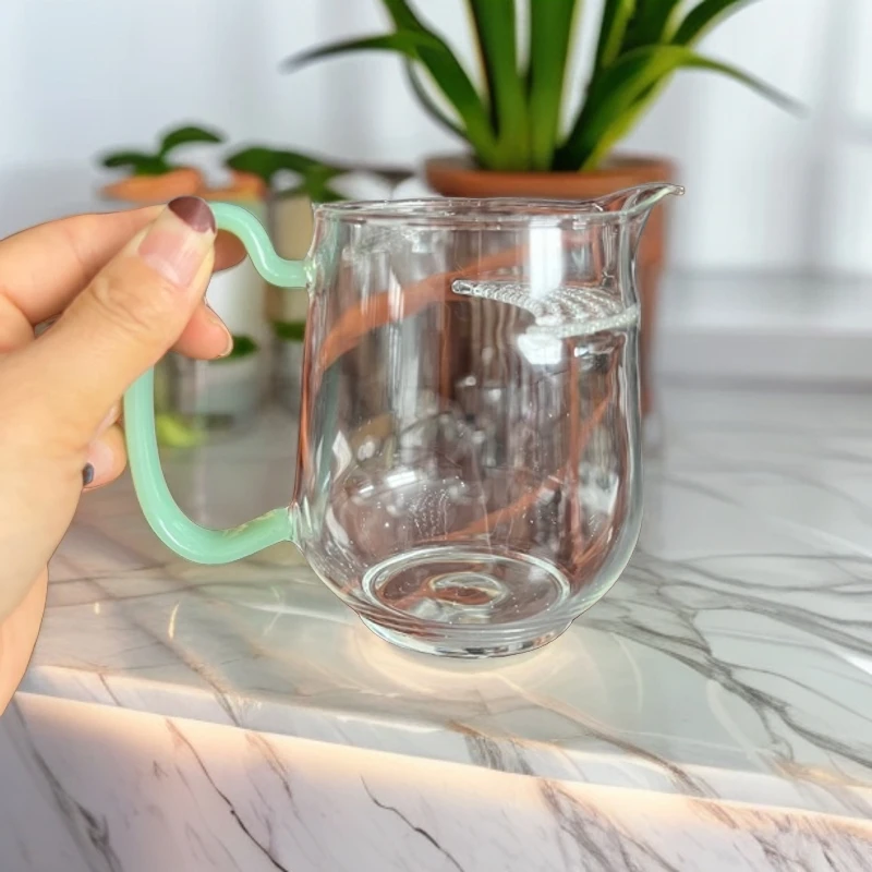 月牙分茶器公道杯耐热家用茶道大容量