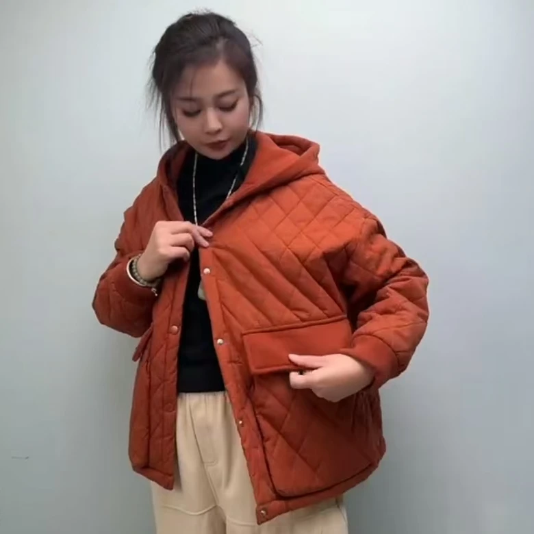 加厚夹棉一体棉服