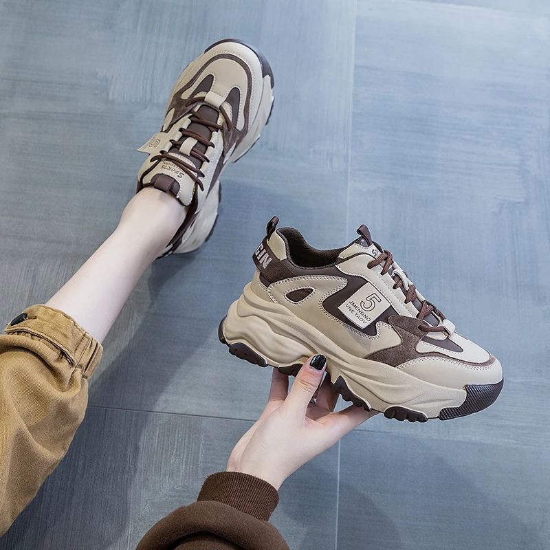 回力瑞厚底老爹鞋女ins潮2023新款秋季增高女鞋百搭休闲运动鞋