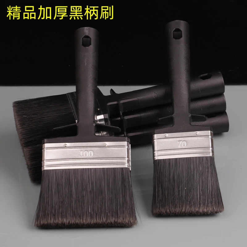 外贸加厚油漆刷 不掉毛塑料刷子 高品质清洁刷高档刷子超厚黑毛刷