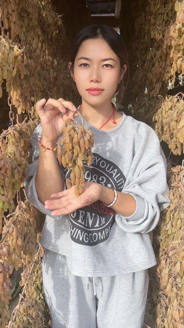 新疆特产葡萄干和田原生态绿香妃两斤 带沙