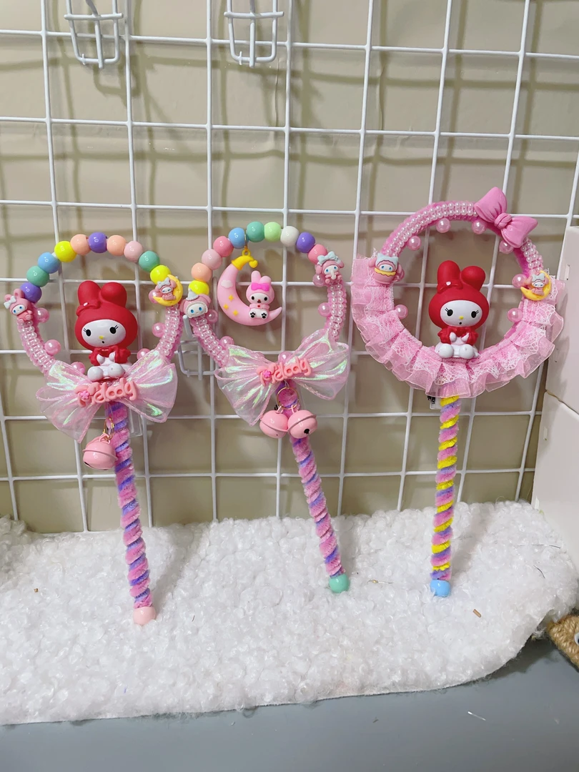 手工DIY新款三丽鸥系列挂件魔法棒美乐蒂酷洛米魔法棒材料包