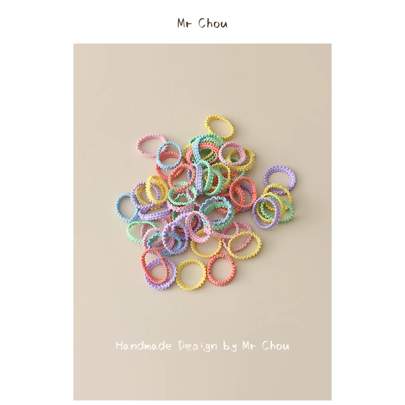 儿童皮筋不伤发头绳发饰女童小号扎马尾发绳宝宝公主扎头彩色发圈