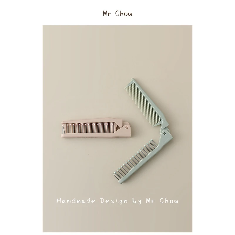 折叠梳小专用儿童女孩宝宝编发密齿刘海随身便携迷你旅行梳子发梳