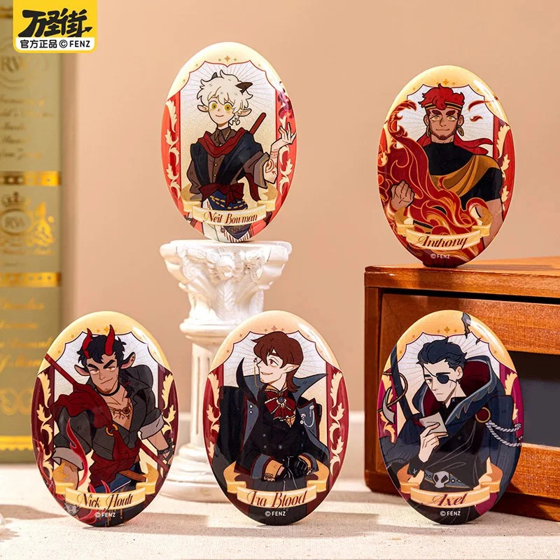 非人哉万圣街八周年系列马口铁徽章盲盒