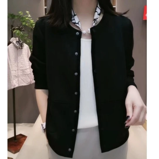 【七彩衣新品】2815时尚洋气春款外套 衣长前56后58