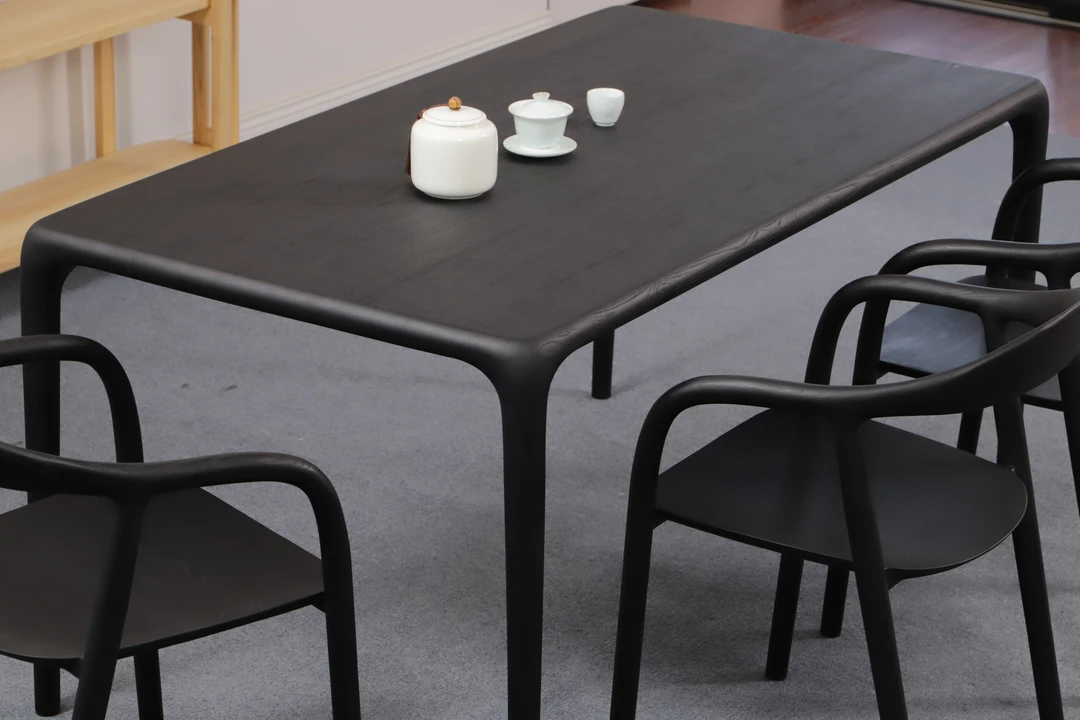 拉图斯餐桌家用餐厅书房桌北欧白蜡木胡桃木极简创意轻奢家用餐桌