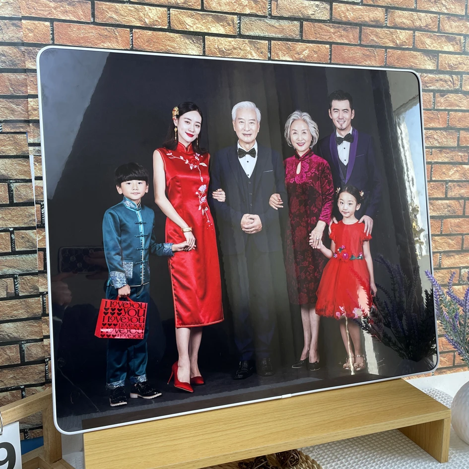 【24寸福利】拉菲大挂墙全家福照片墙大相框简约水晶照片挂画定制挂