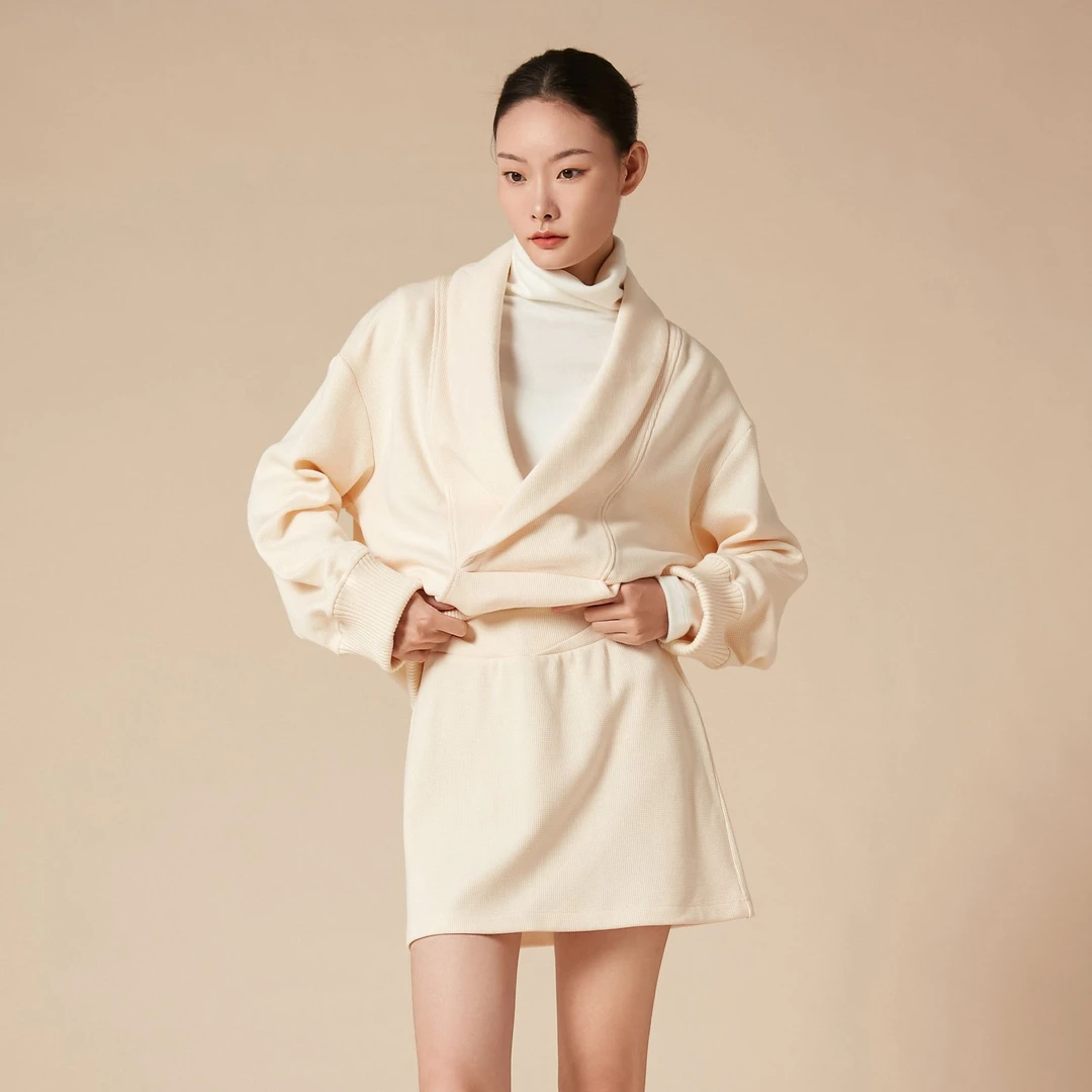 知悦ZÉNJOY · 禅梦奶白色杏色半裙女士运动时尚