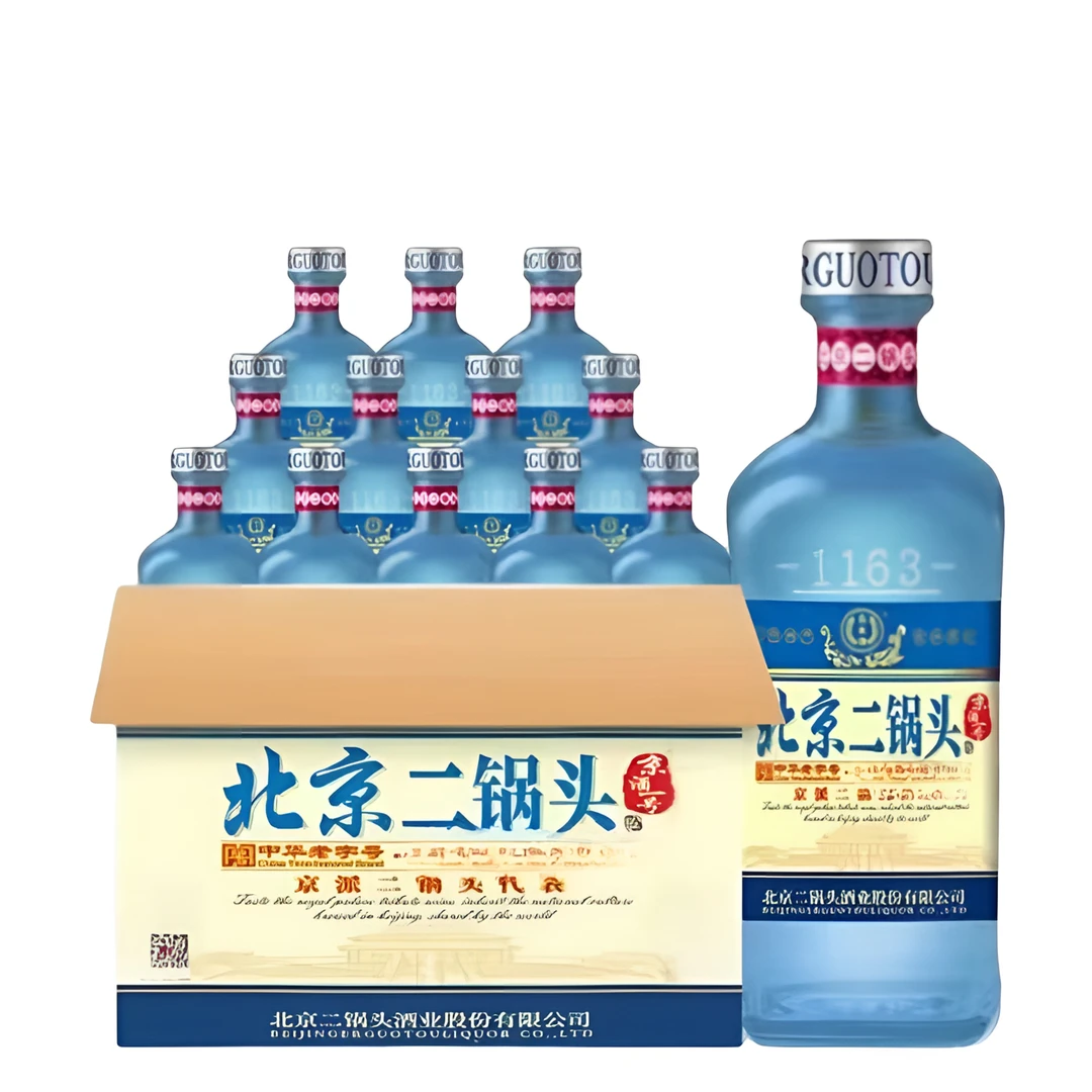 永丰牌北京二锅头京酒一号42度蓝瓶纯粮酿造清香型白酒42度500