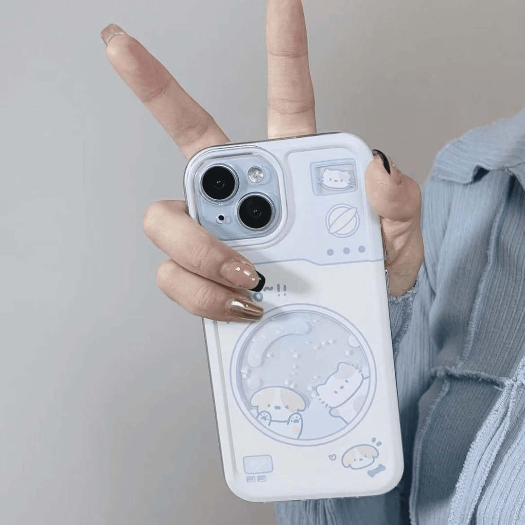 小猫小狗适用iphone15pro手机壳苹果13/14/12/11小米vivo华为oppo