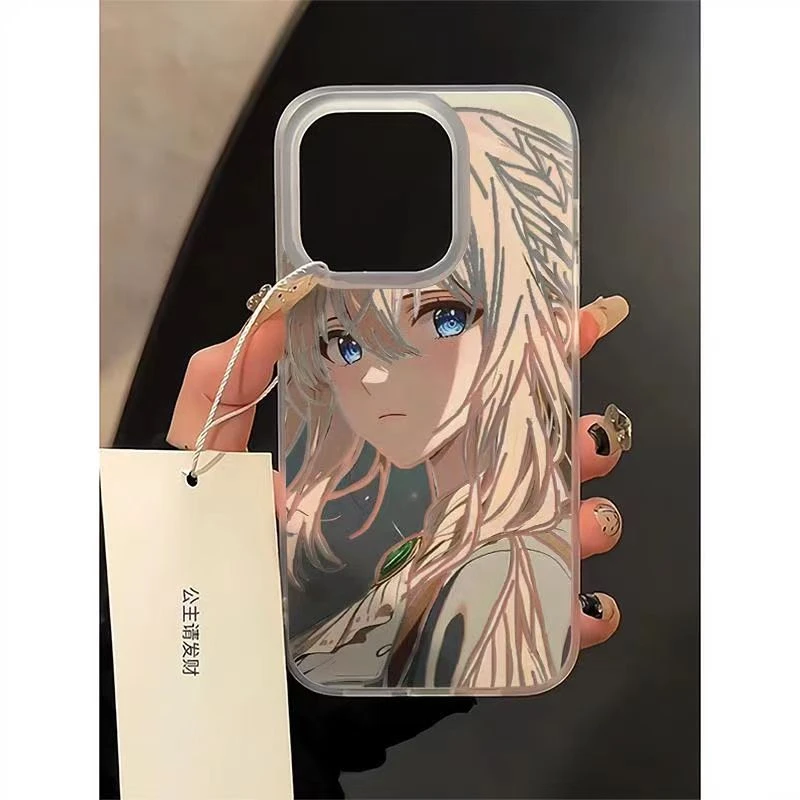 动漫女孩适用iphone15pro手机壳苹果13/14/12/11小米vivo华为oppo